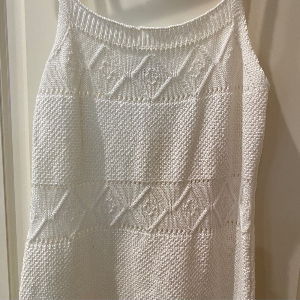 NWT hello molly Venus retrograde white knit dress 6 - Picture 2 of 10